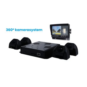 360� kamerasystem med 4 kameraer og 7