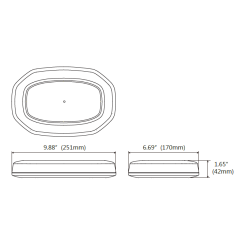 Mini-Falcon, gul/klar, 12/24v, R65, magnetmontering