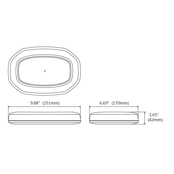 Mini-Falcon, gul/klar, 12/24v, R65, magnetmontering