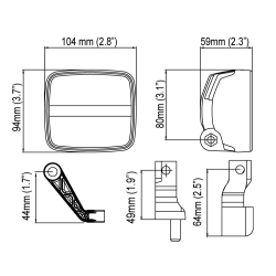 KL2001 Combo (Wide/Flood) m. indbygget Deutschstik