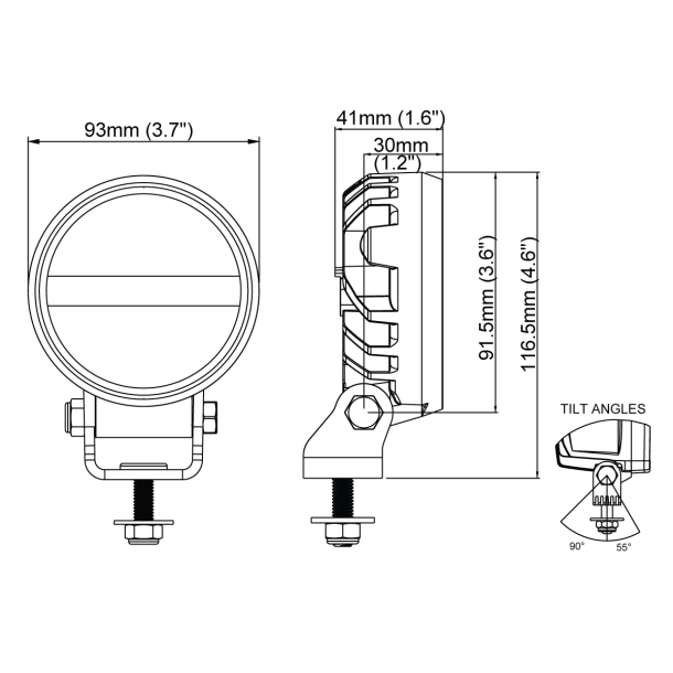 LED Arbejdslygte NORDIC Canis GO 410 Wide Flood