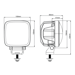 LED Arbejdslygte NORDIC LIGHTS SCORPIUS PRO 415 PH wide flood, Glare free