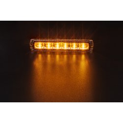 Fleksibelt supplerende 6-LED blink, 10-30 v. gul/klar, R65 Class II.�