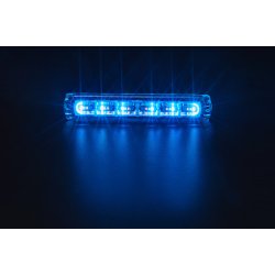 Fleksibelt supplerende 6-LED blink, 10-30 v. bl�/klar, R65 Class II.�
