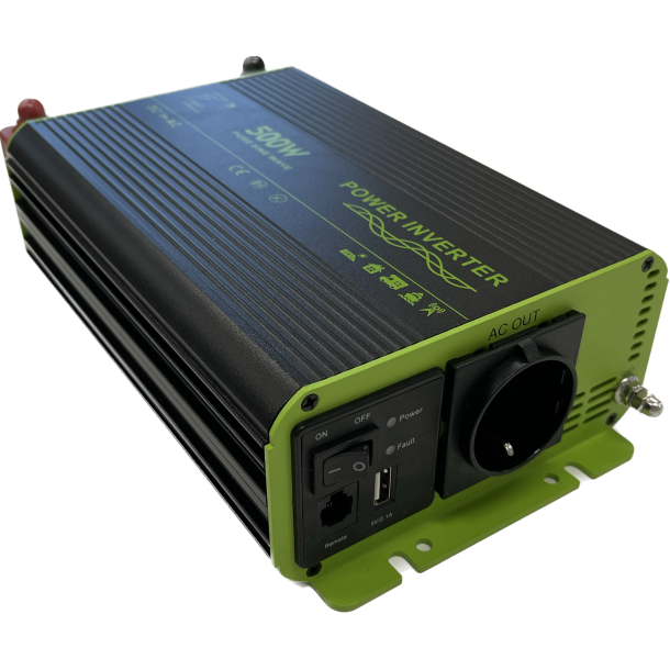 DC-AC Ren sinus inverter. 12V-230V. 500 W (1000W Peak)