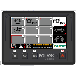 POLARIS Touchscreen Console - Black - Foot Mount/Beacon