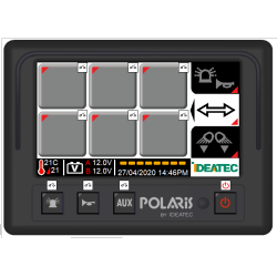 POLARIS Touchscreen Console - Black - Foot Mount/Beacon