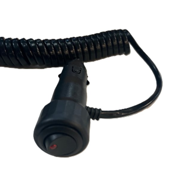 Spiralkabel med cigarett�nderstik