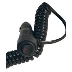 Spiralkabel med cigarett�nderstik