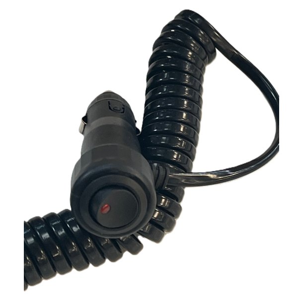 Spiralkabel med cigarett�nderstik