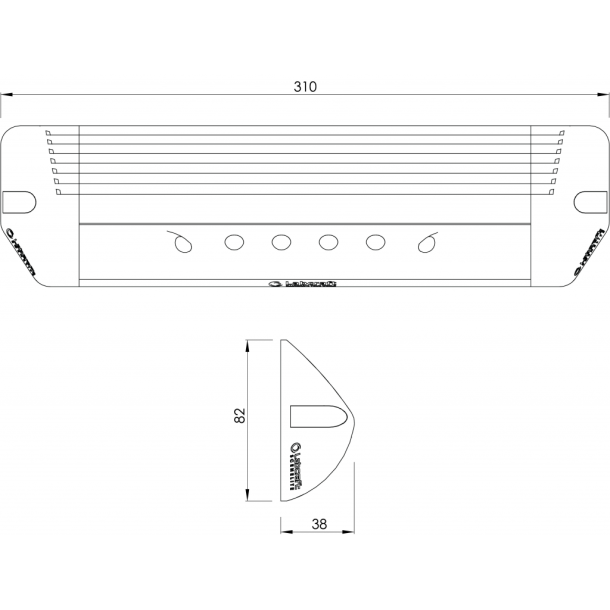 Scenelight LED, Sort/Gr, 10-32v, 18W, 1872 lm, IP67,