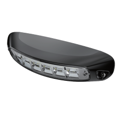 Scenelight LED, Sort ramme, 6 x LED, 12-24v, 14W, 1730 lm, IP67, 3 meter kabel