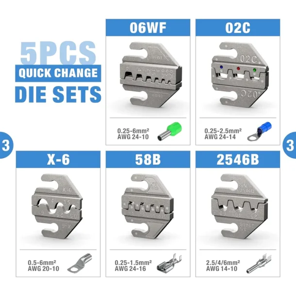 Afisolerings og Klemmetang med udskiftlige kber