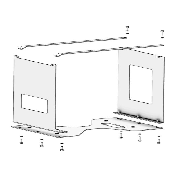 Mikroovn inkl. holder og inverter