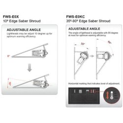 Beslag for vinduesmontering af ES3/ES6, 35-90 justerbar.