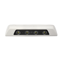 Scenelight LED, Hvid ramme, 4 x LED, 12-24v, 14W, 1400 lm, IP67