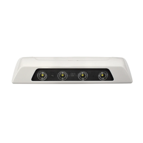 Scenelight LED, Hvid ramme, 4 x LED, 12-24v, 14W, 1400 lm, IP67