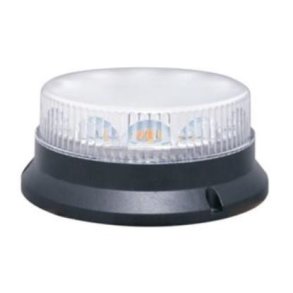 LED blink, klar glas/gul blink, 3 bolt mont, 10 blinkm�nstre, 10-30 V, 0,5 m kabel, IP67, ECE-R65 / ECE-R10
