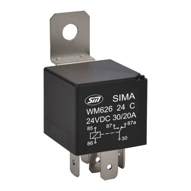 Skifterel� 24V 5P 30/20A