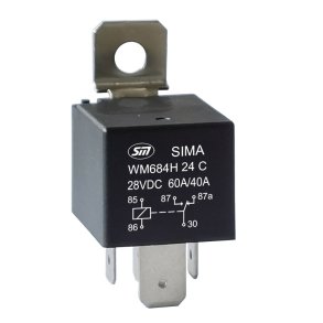 Skifterel� 24V 5P 60/40A