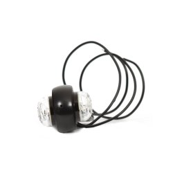 LED markeringslygte, Eyeball 12-24V, 99,5 x 52 x 44,5 mm.