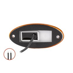 LED sidemarkeringslygte 12/24V GUL