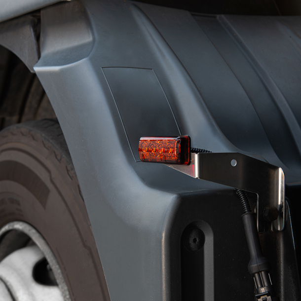 Sidemarkeringslygte, 12/24V, Gul