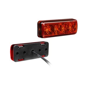 Markeringslygte, 12/24V, R�d