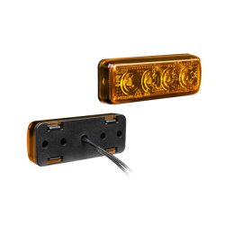 Sidemarkeringslygte, 12/24V, Gul