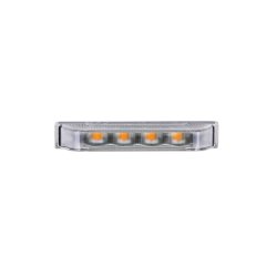 Supplerende blink, 5 meter ledning, Gul, 4-LED, Flad/bred, 9-30v, R65, nats�nkning.