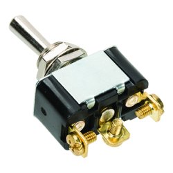 Vippekontakt med returfjedring.(On)-Off-(On) 12V, 25A 29,5 x 16,5 x 55 mm