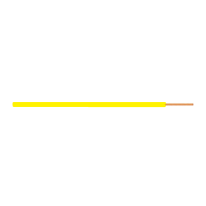 NKT 1X1,5 PVTAU Monteringsledning, Gul, 100 meter