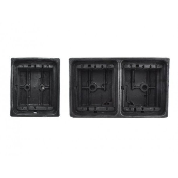 Gummihus for 'Norge-lygte', dobbelt