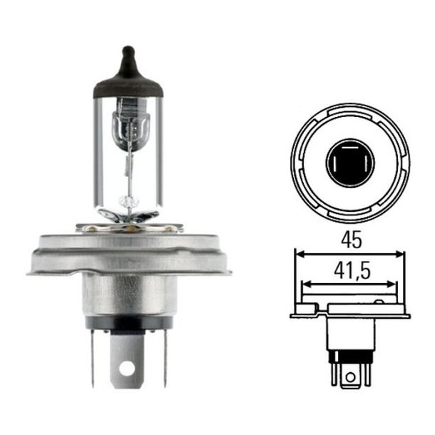 Forlygte pre 12V/45W/40W  R2 P45T