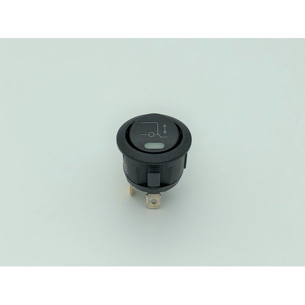 Vippekontakt, baggrundsbelyst, 12/24v, bagsmkslift