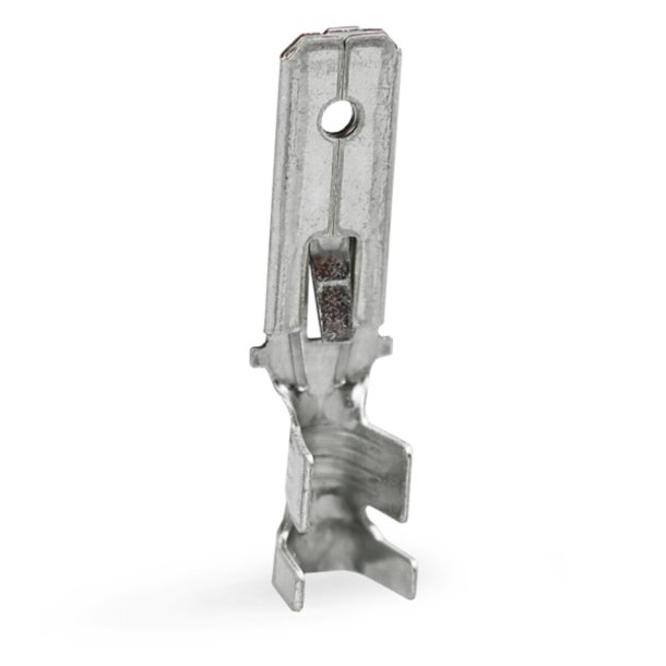 Fladstik uisol han med ls 6,3 mm. 1,5-2,5kv (100 stk)