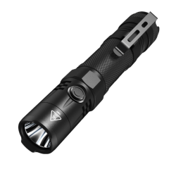 Genopladelig LED hndlygte, lades via USB stik i lygten. 1200 lm, incl. NL21 batteri (4000 mAh)