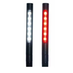 Lselampe, svanehals LED, Hvid/rd, 20-28v