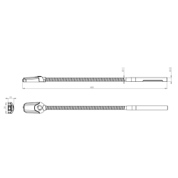 Lselampe, svanehals LED, Hvid/rd, 20-28v