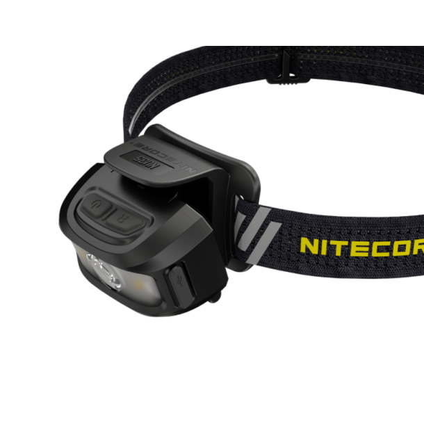 Genopladelig LED pandelygte, 460 lm, inkl. Batteri. Lades via USB stik i lampen.