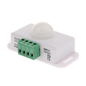 PIR Sensor 12/24 volt, Hvid, omrdefler