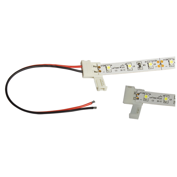 Connector: Tilslutning af lse LED bnd, pose m/ 2 stk