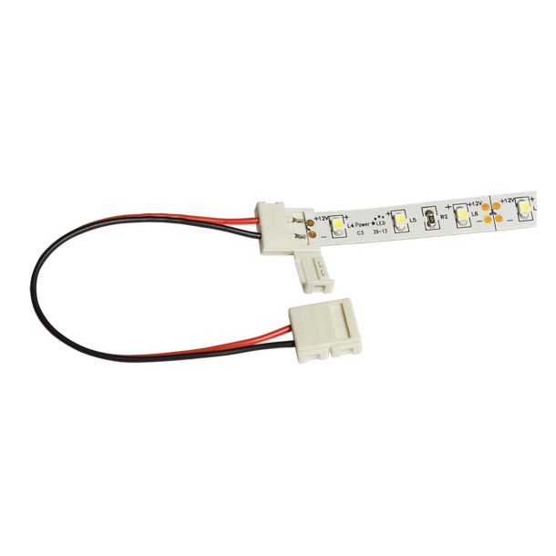 Connector: Til hjrner eller gennemlb til LED bnd, pose m/2 stk.