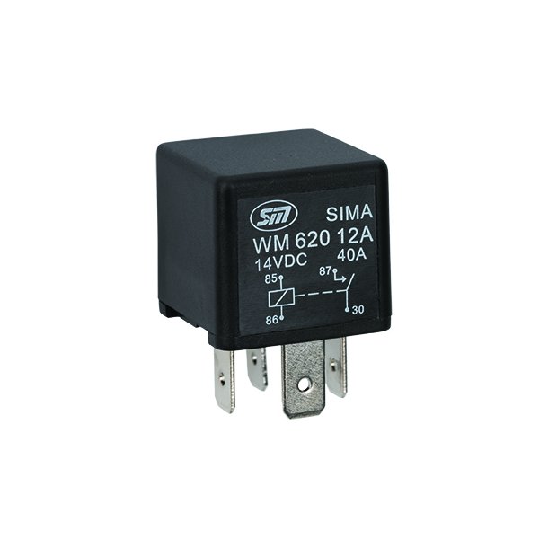 Miniskifterel 12V 4P 40A