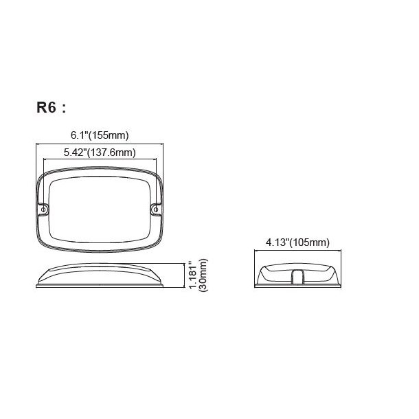 Responder R6 LED Advarselsblink, Bl, 12-24v, R65 (XB2)