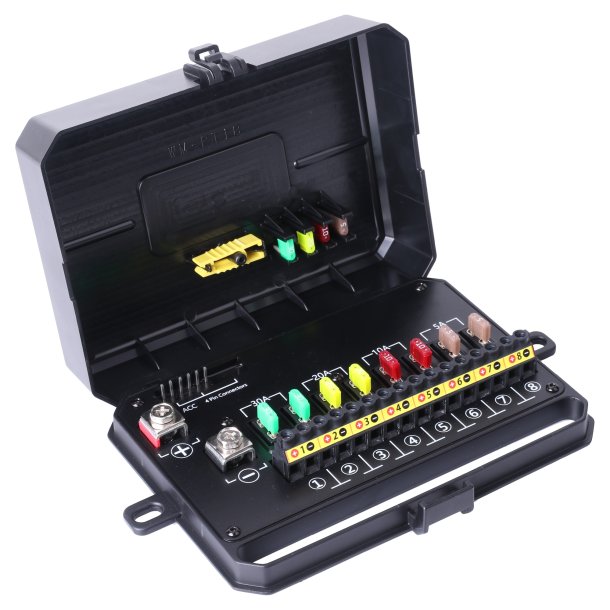 Kontrolpanel med 8 outputs