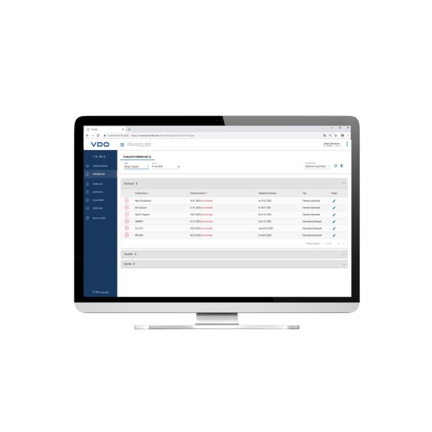 TIS-Web / VDO Fleet arkiverings- og analyse program i skyen