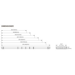 Torrent, gul, 54""/137cm, LTR-601010-0 natsnkning